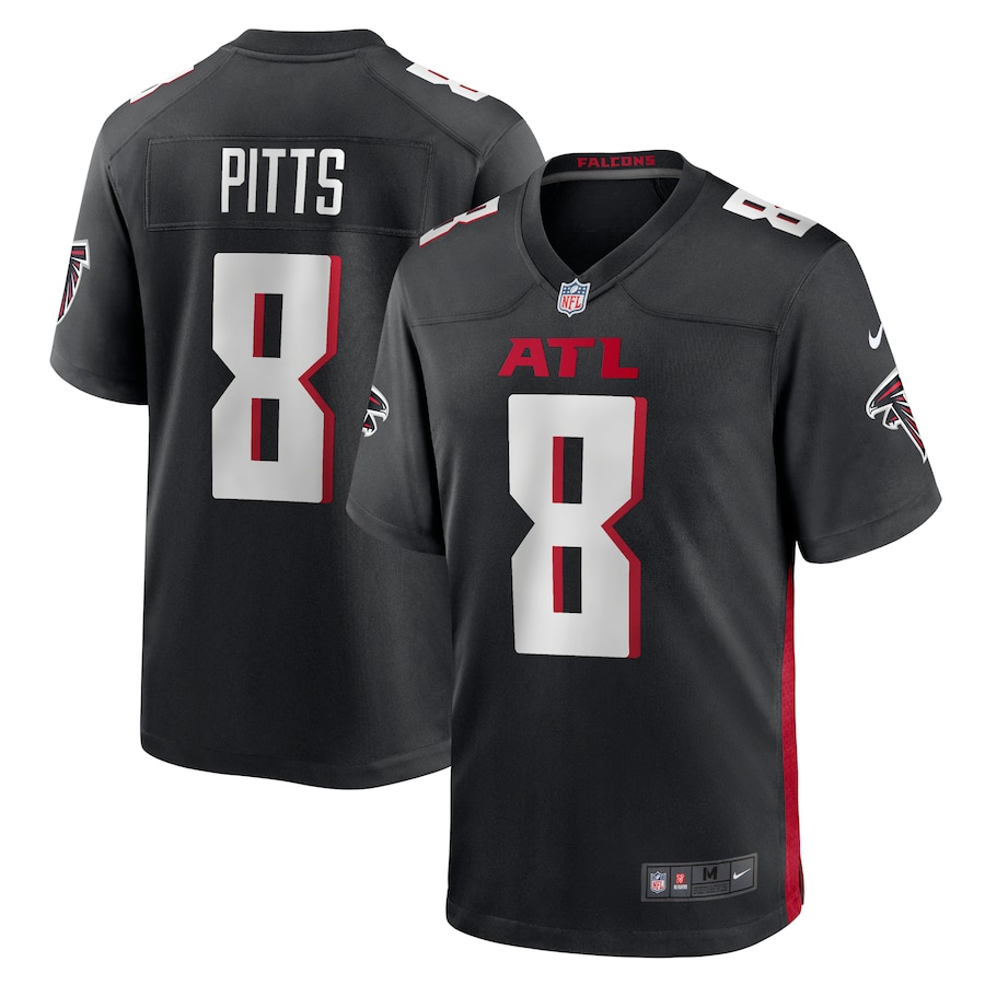Youth Atlanta Falcons Kyle Pitts  Black Game Jersey