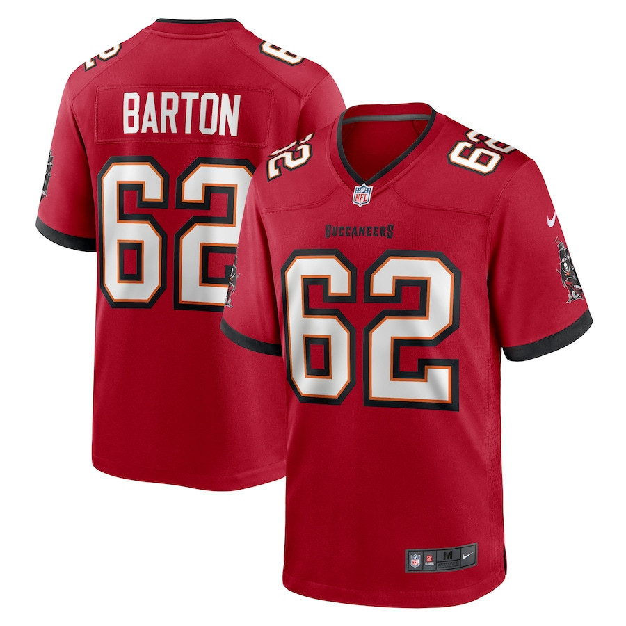 Graham Barton 62 Tampa Bay Buccaneers Game Men Jersey - Red