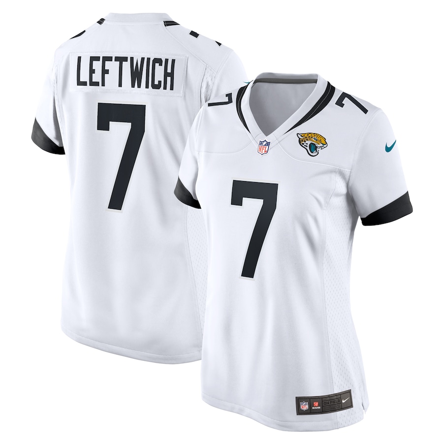 Womens Jacksonville Jaguars Byron Leftwich  White Retired Player Game Jersey