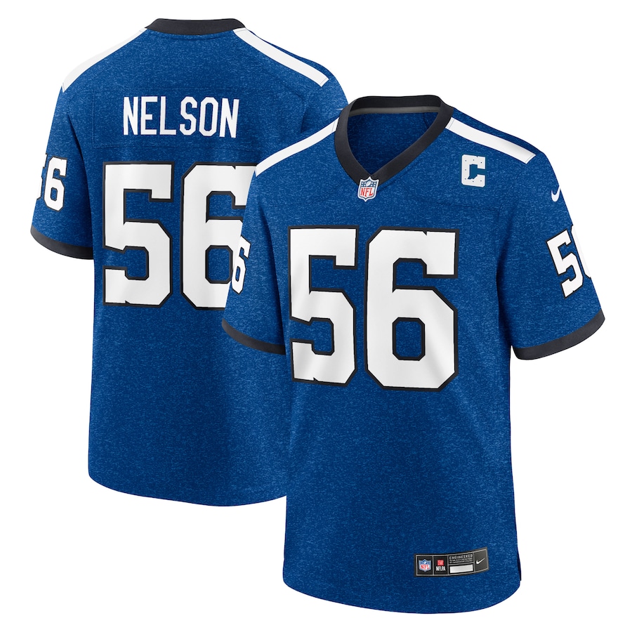 Mens Indianapolis Colts Quenton Nelson  Royal Indiana Nights Alternate Game Jersey