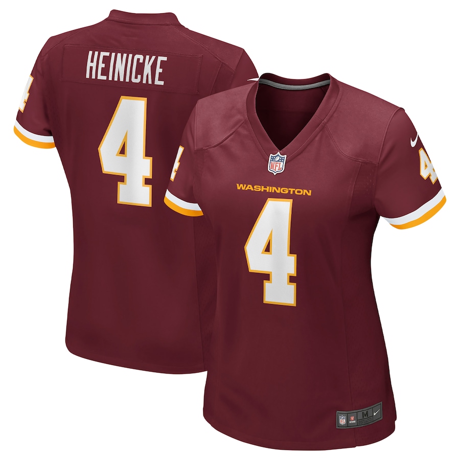 Womens Washington Football Team Taylor Heinicke  Burgundy Game Jersey