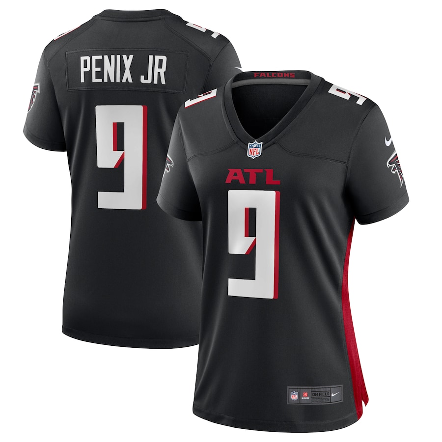 Michael Penix Jr. Atlanta Falcons  Women's Game Jersey -  Black