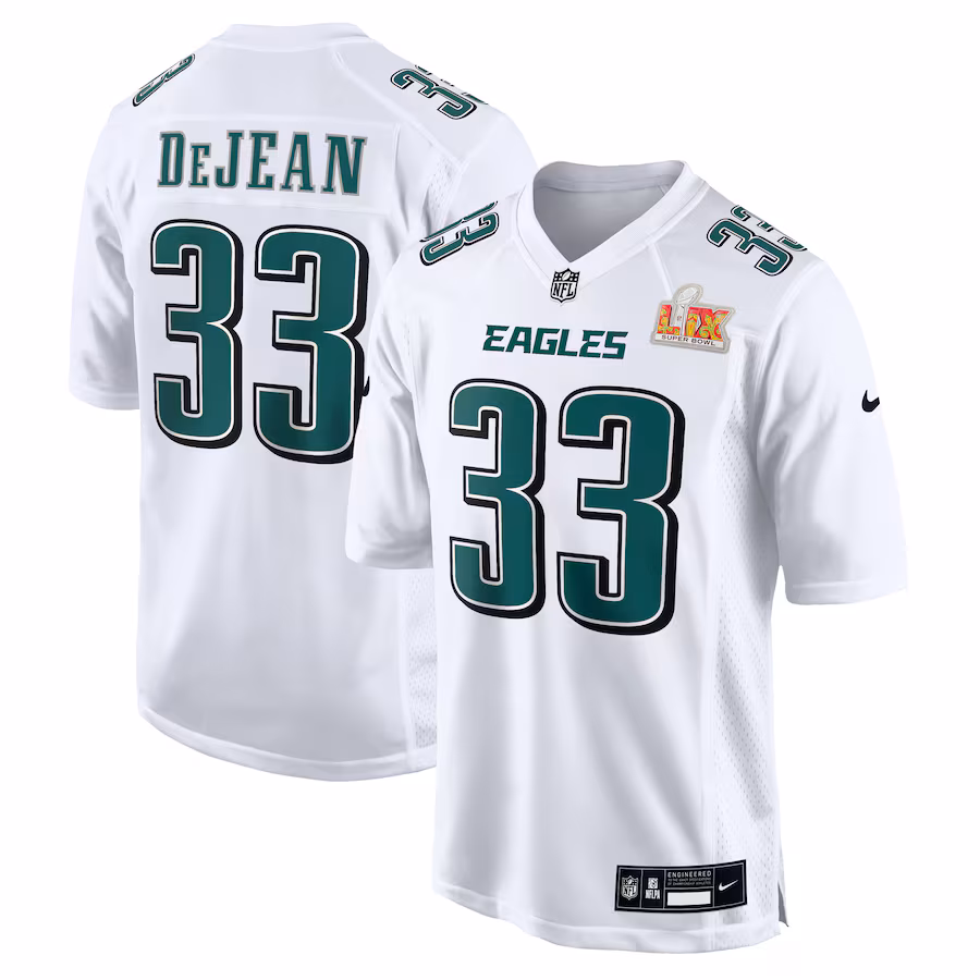 Cooper DeJean Philadelphia Eagles  Super Bowl LIX Fashion Game Jersey - Tundra White