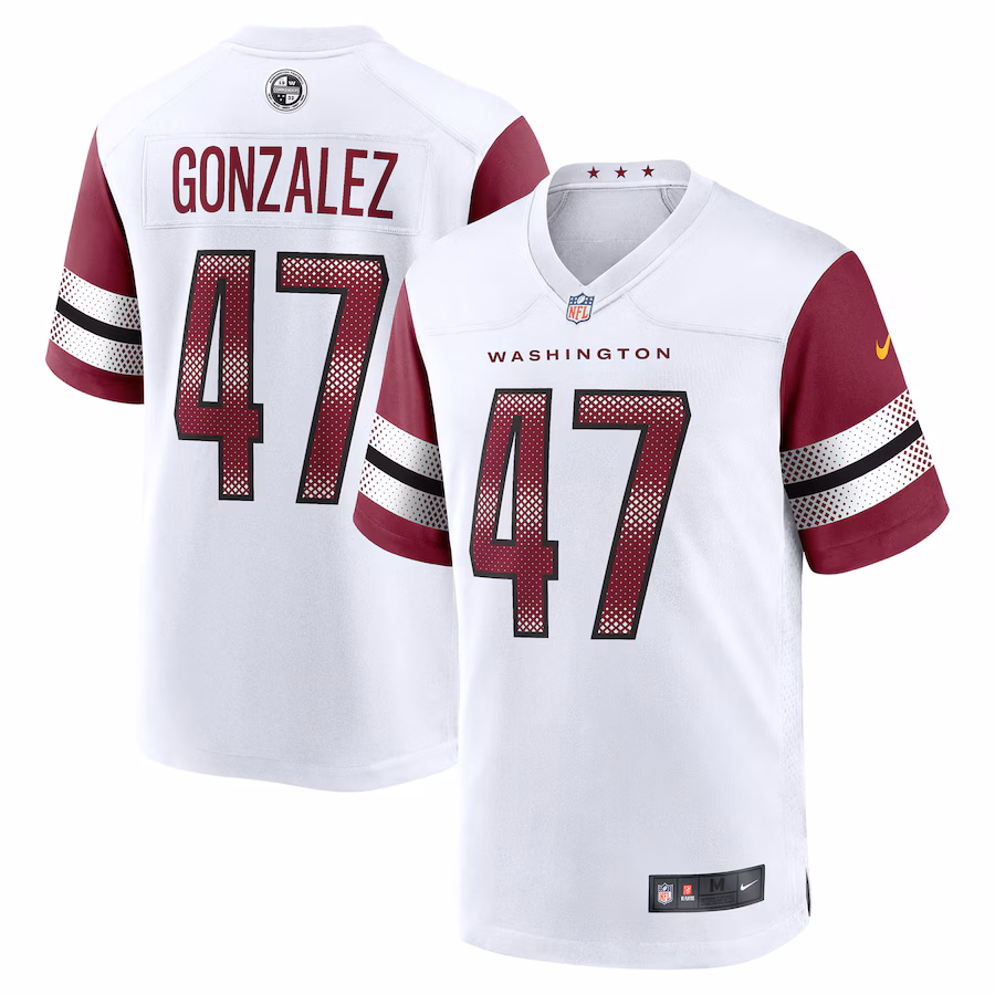 Zane Gonzalez Washington Commanders  Game Jersey -  White