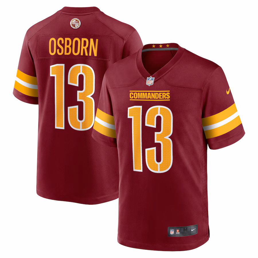 K.J. Osborn Washington Commanders  Team Game Jersey -  Burgundy