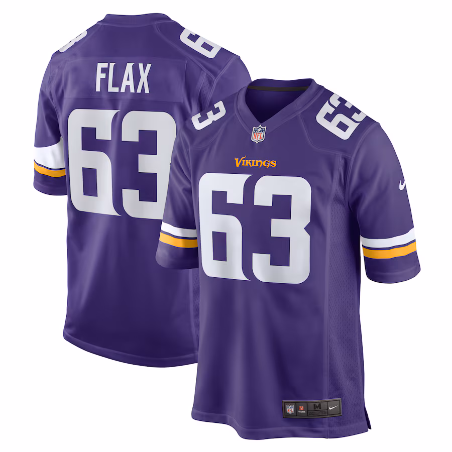 Jeremy Flax Minnesota Vikings   Game Jersey -  Purple