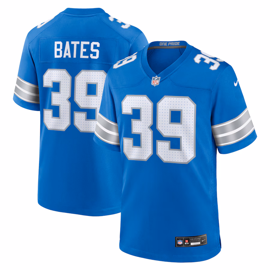 Jake Bates Detroit Lions  Team Game Jersey -  Blue