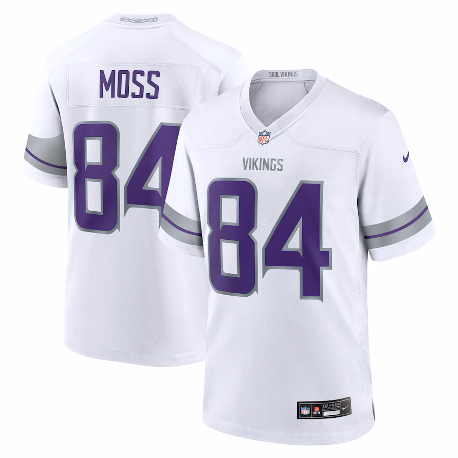 Randy Moss Minnesota Vikings  Alternate Retired Player Game Jersey - White