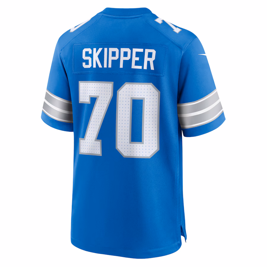 Dan Skipper Detroit Lions  Team Game Jersey -  Blue