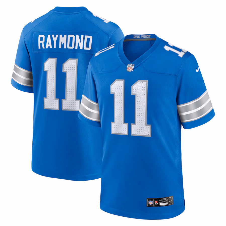 Kalif Raymond Detroit Lions  Team Game Jersey -  Blue