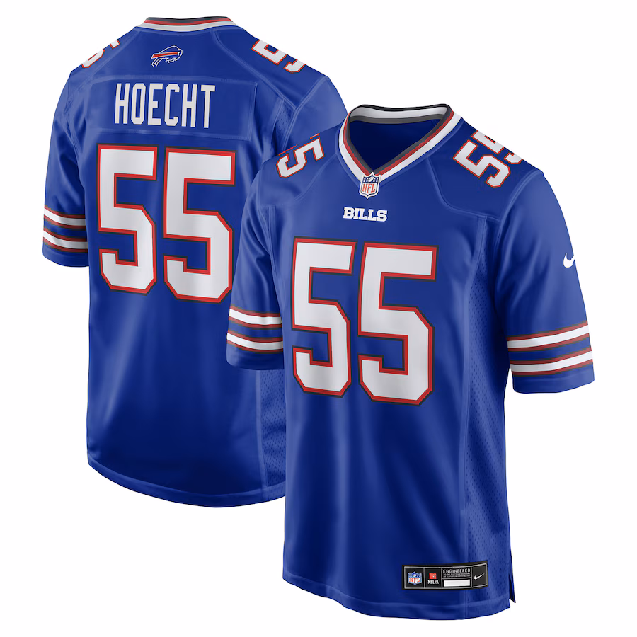 Michael Hoecht Buffalo Bills  Team Game Jersey -  Royal