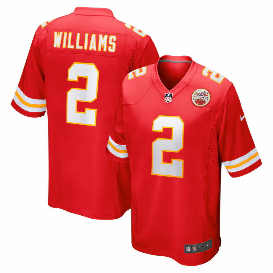 Joshua Williams Kansas City Chiefs   Game Jersey -  Red