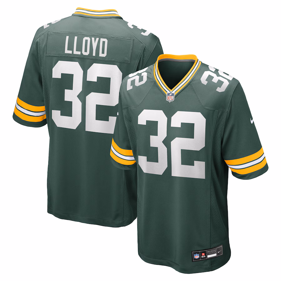 MarShawn Lloyd Green Bay Packers   Game Jersey -  Green