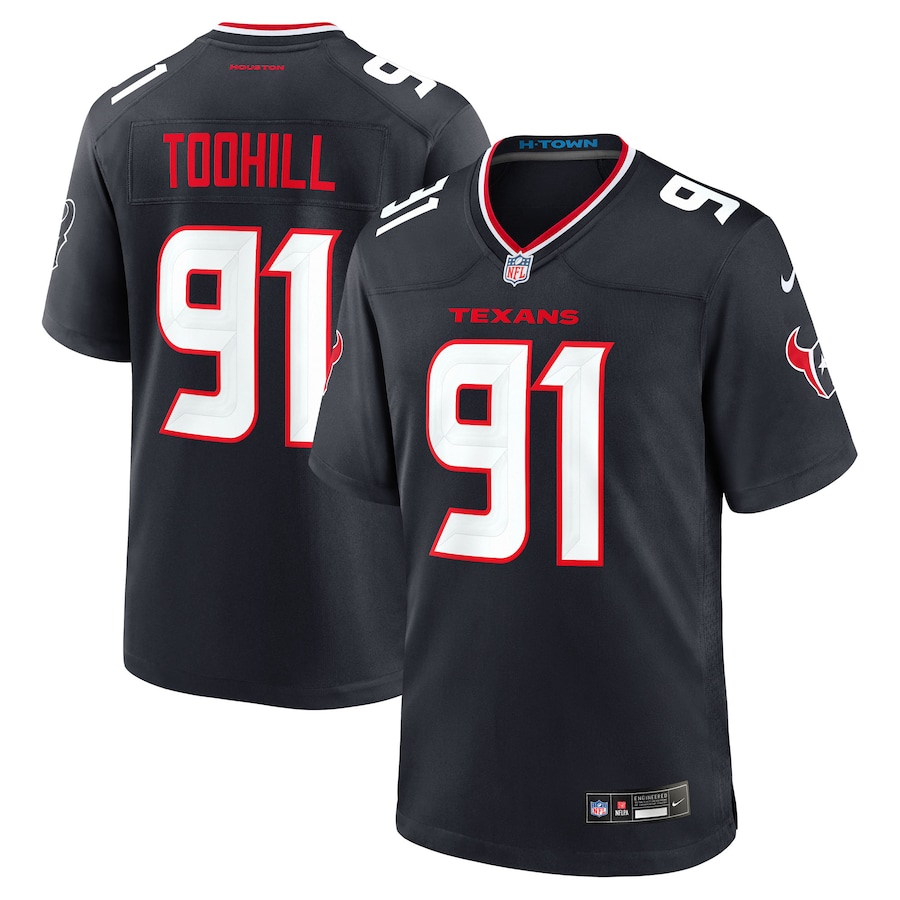 Casey Toohill Houston Texans  Team Game Jersey -  Navy