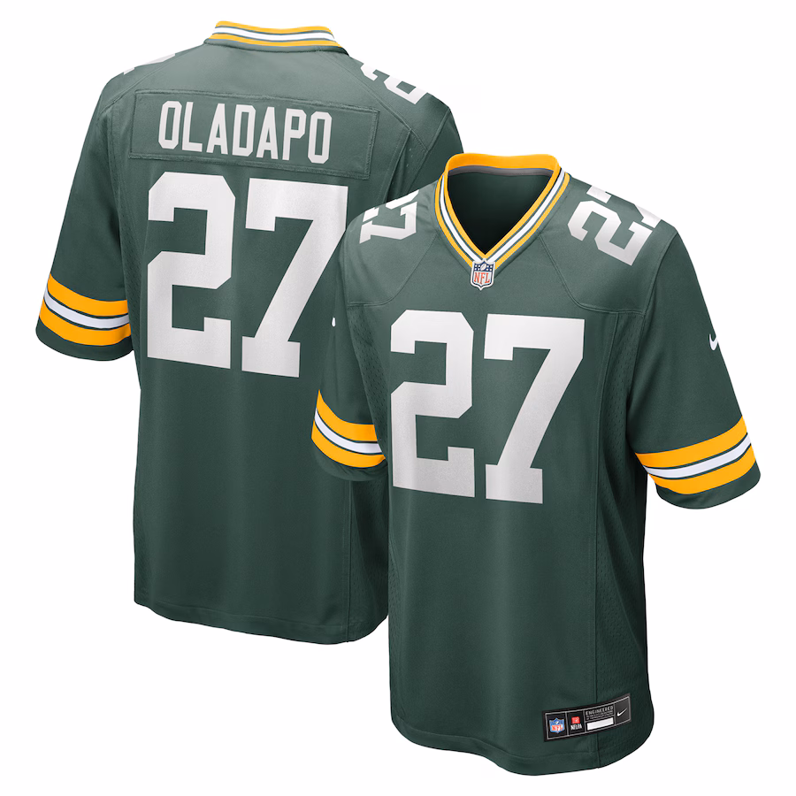 Kitan Oladapo Green Bay Packers   Game Jersey -  Green