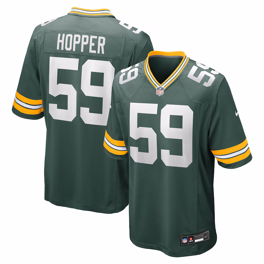 Ty'Ron Hopper Green Bay Packers   Game Jersey -  Green