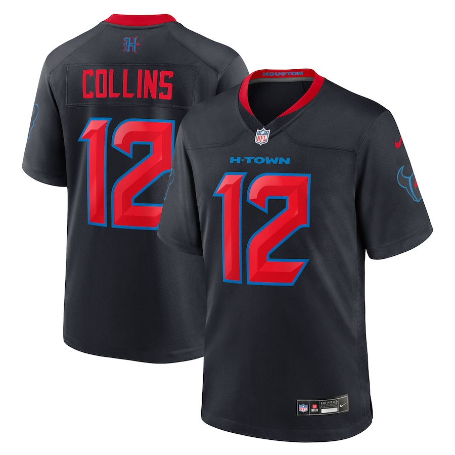 Nico Collins Houston Texans  2nd Alternate Game Jersey -  Navy