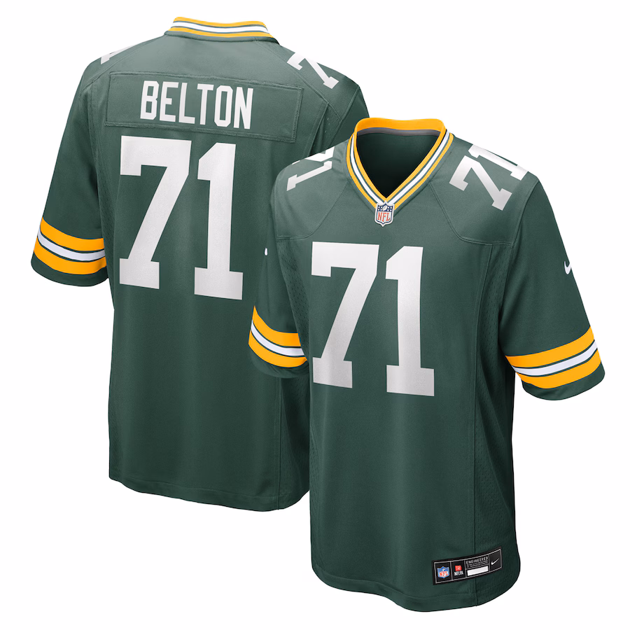 Anthony Belton Green Bay Packers  Team Game Jersey -  Green
