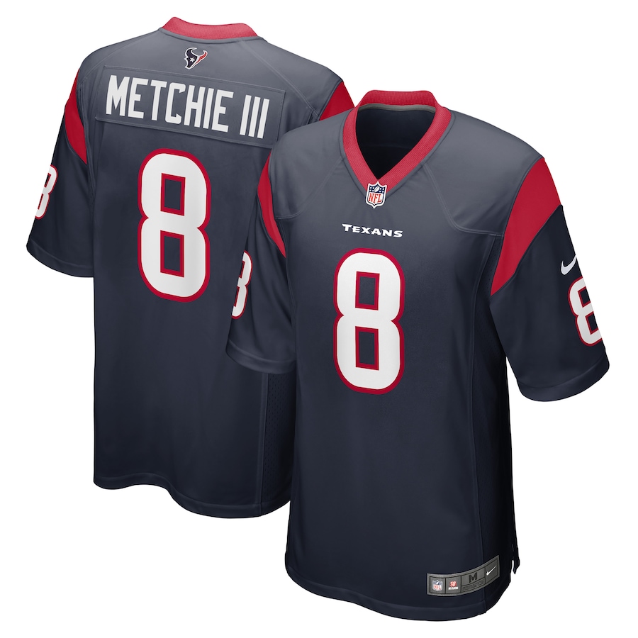 John Metchie III Houston Texans  Game Player Jersey - Navy