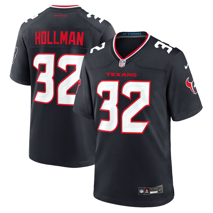 Ka'Dar Hollman Houston Texans  Team Game Jersey -  Navy