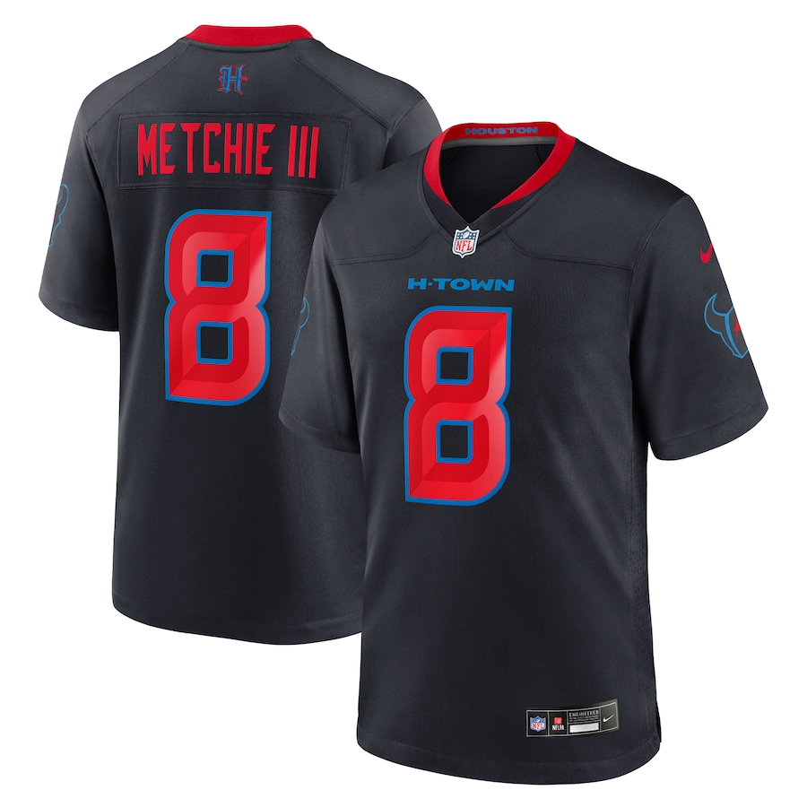John Metchie III Houston Texans  2nd Alternate Game Jersey -  Navy