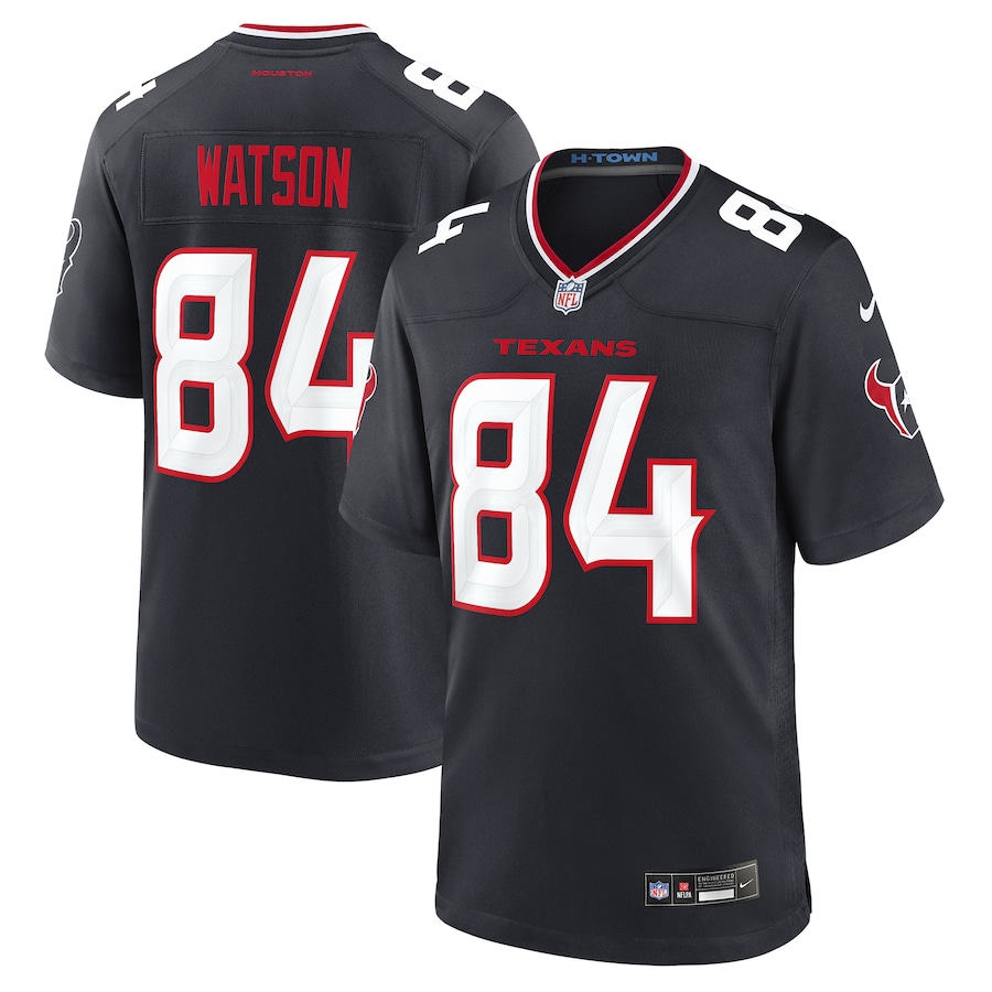 Justin Watson Houston Texans  Team Game Jersey -  Navy