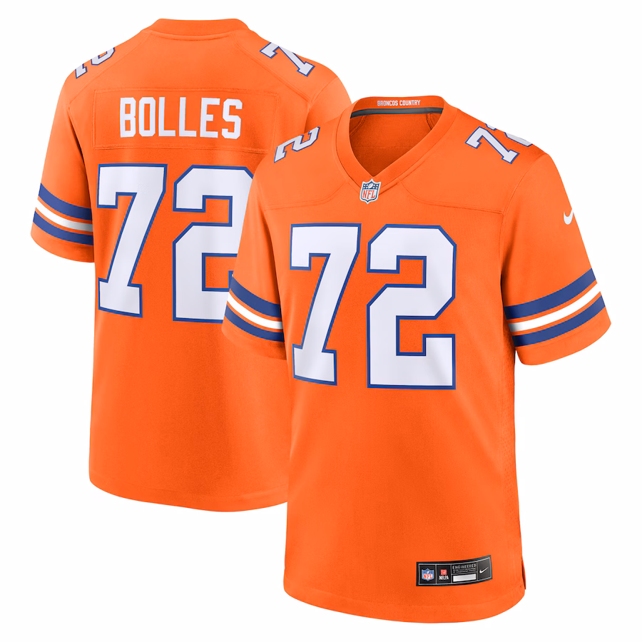 Garrett Bolles Denver Broncos  Alternate Game Jersey - Orange