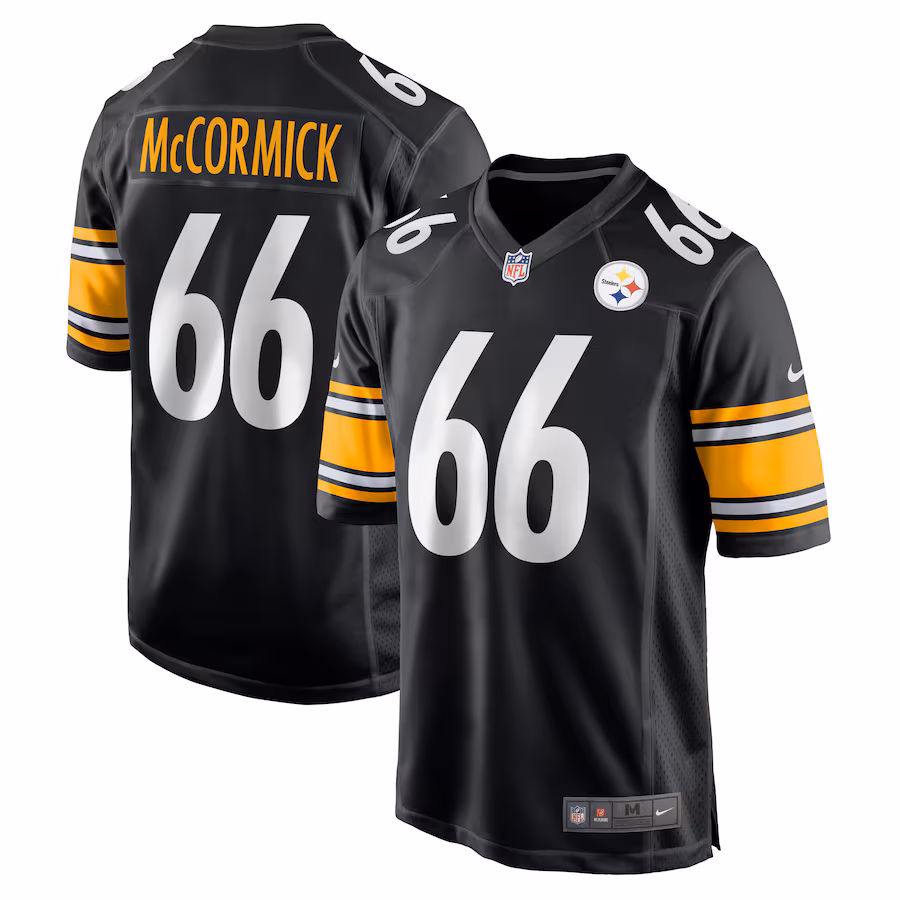 Mason McCormick Pittsburgh Steelers   Game Jersey -  Black
