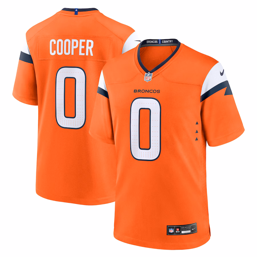 Jonathon Cooper Denver Broncos  Team Game Jersey -  Orange