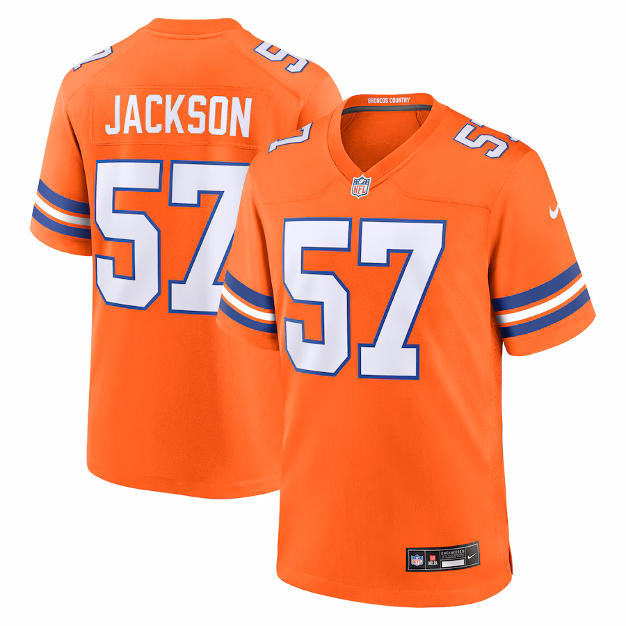 Tom Jackson Denver Broncos  Retired Player Alternate Game Jersey - Orange