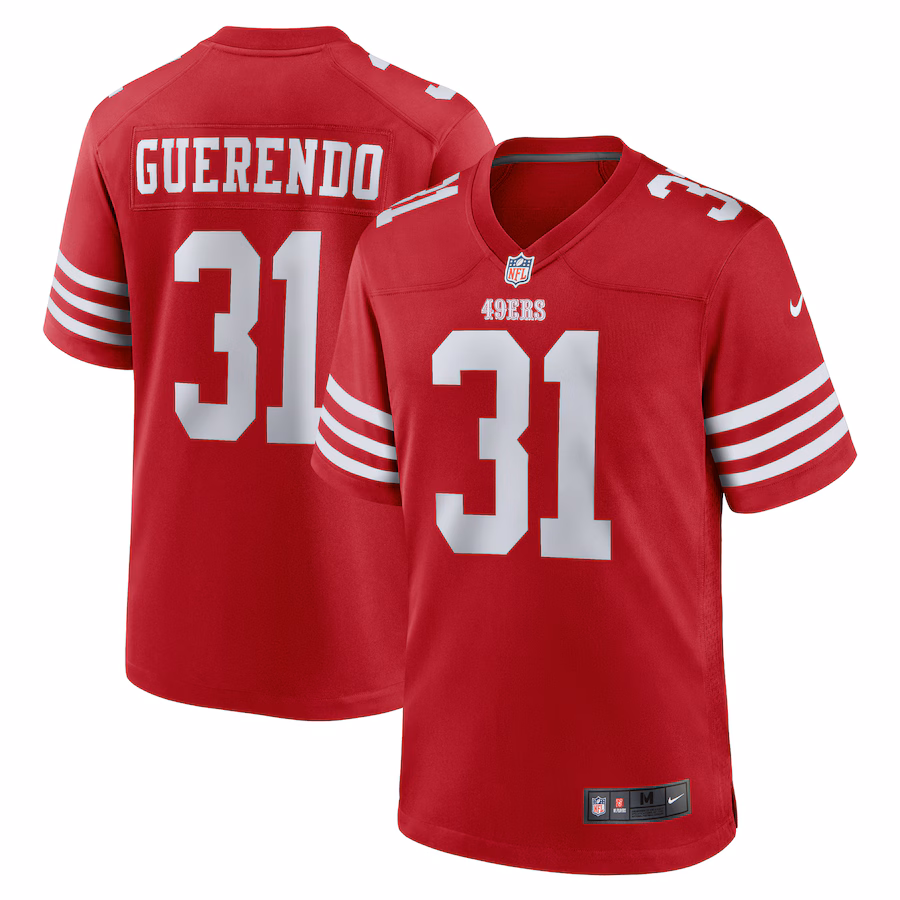Isaac Guerendo San Francisco 49ers   Game Jersey -  Scarlet