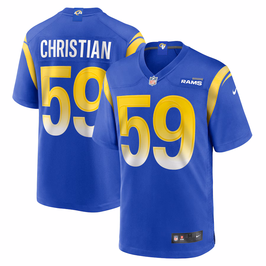Geron Christian Los Angeles Rams  Team Game Jersey -  Royal