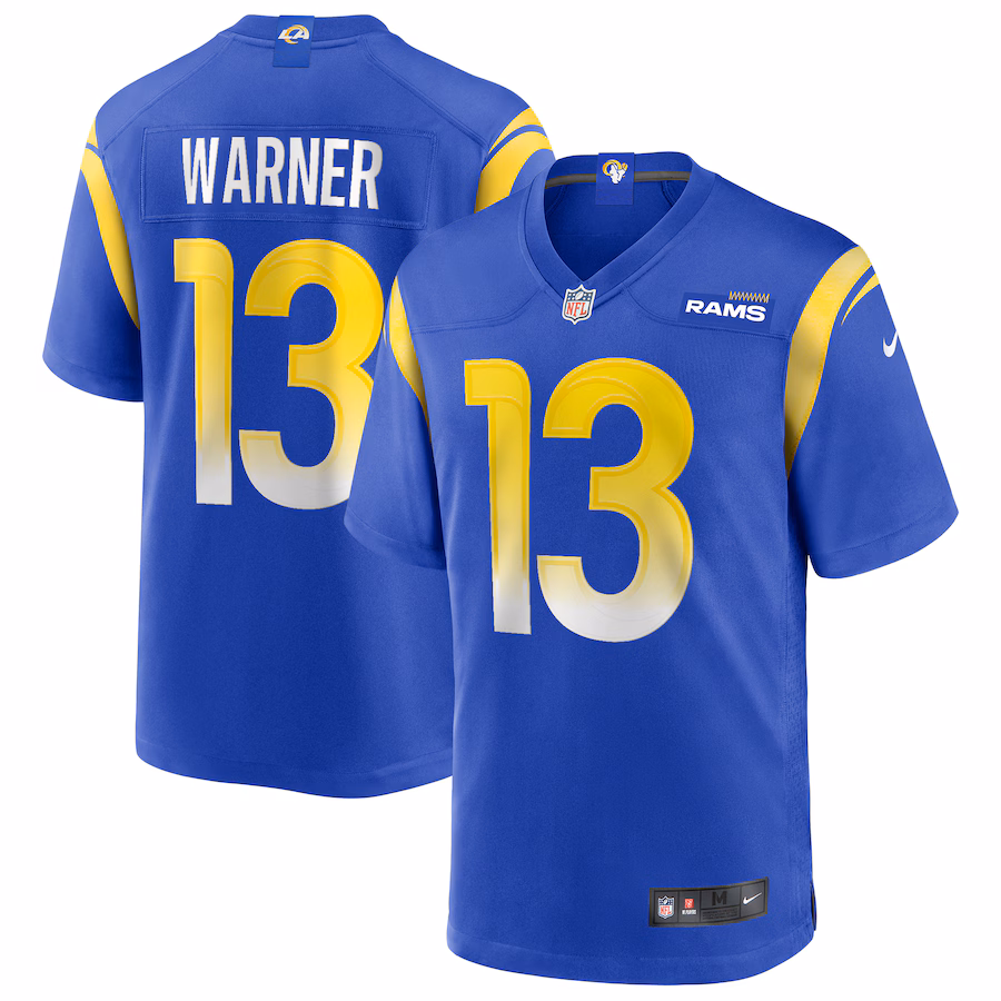 Kurt Warner Los Angeles Rams  Game Retired Player Jersey - Royal
