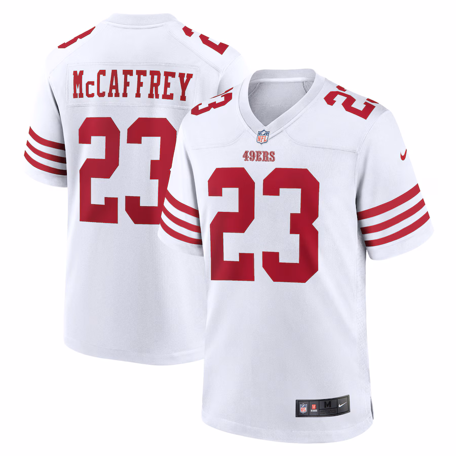 Christian McCaffrey San Francisco 49ers  Game Player Jersey - White