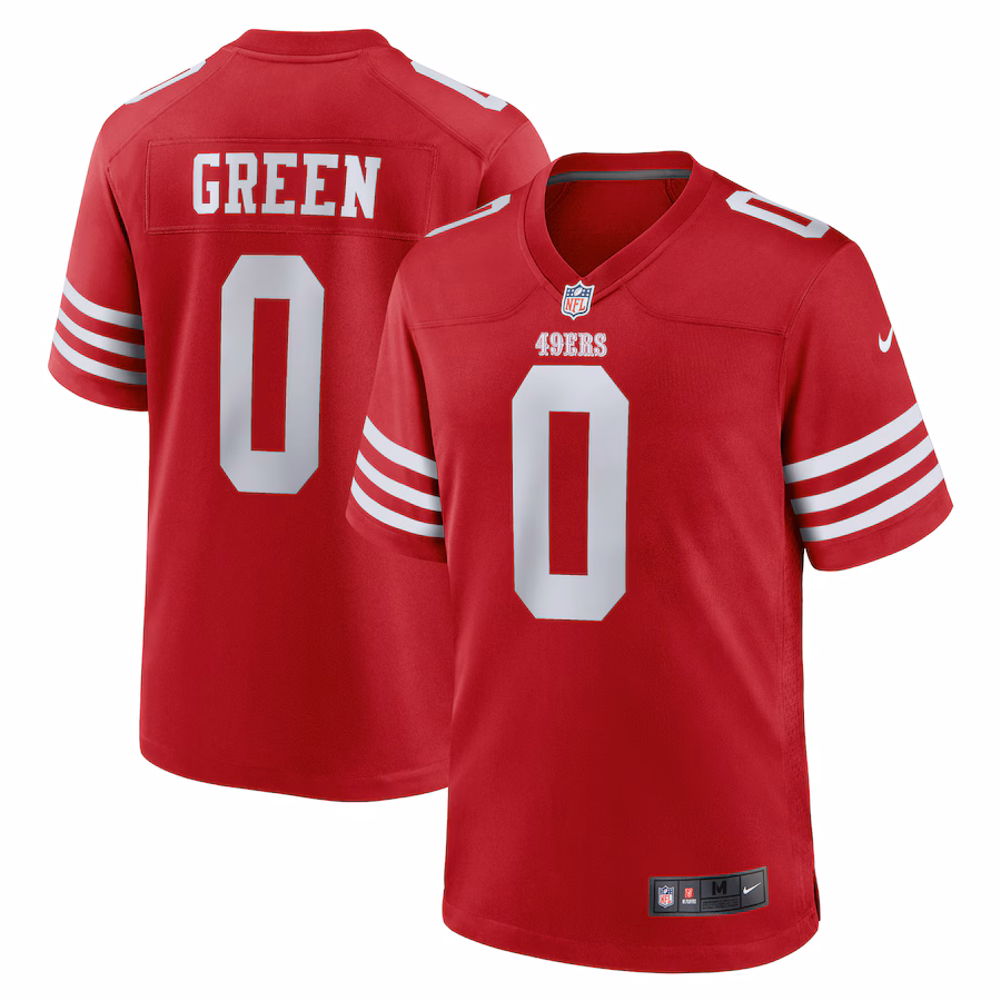 Renardo Green San Francisco 49ers   Game Jersey -  Scarlet