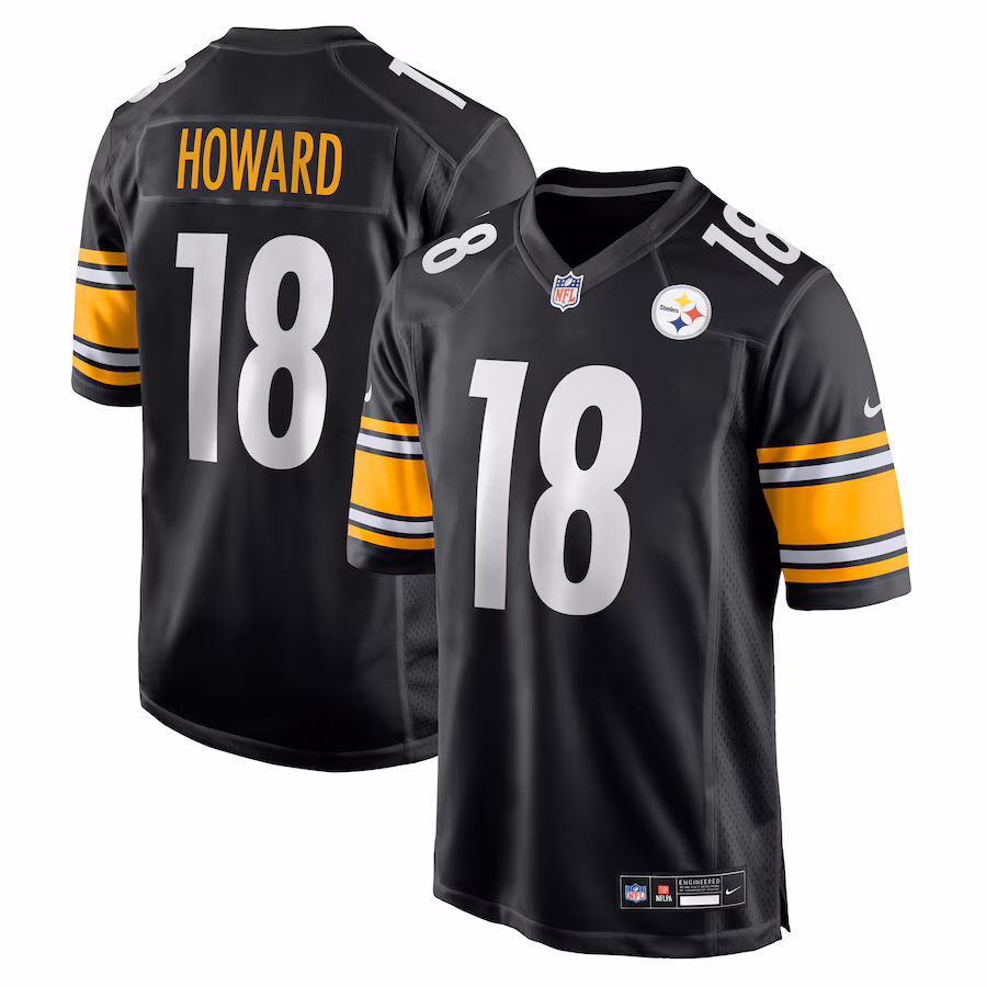 Will Howard Pittsburgh Steelers   Team Game Jersey -  Black