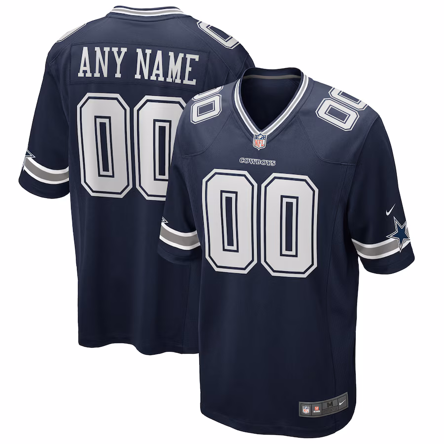 Dallas Cowboys   Custom Game Jersey - Navy