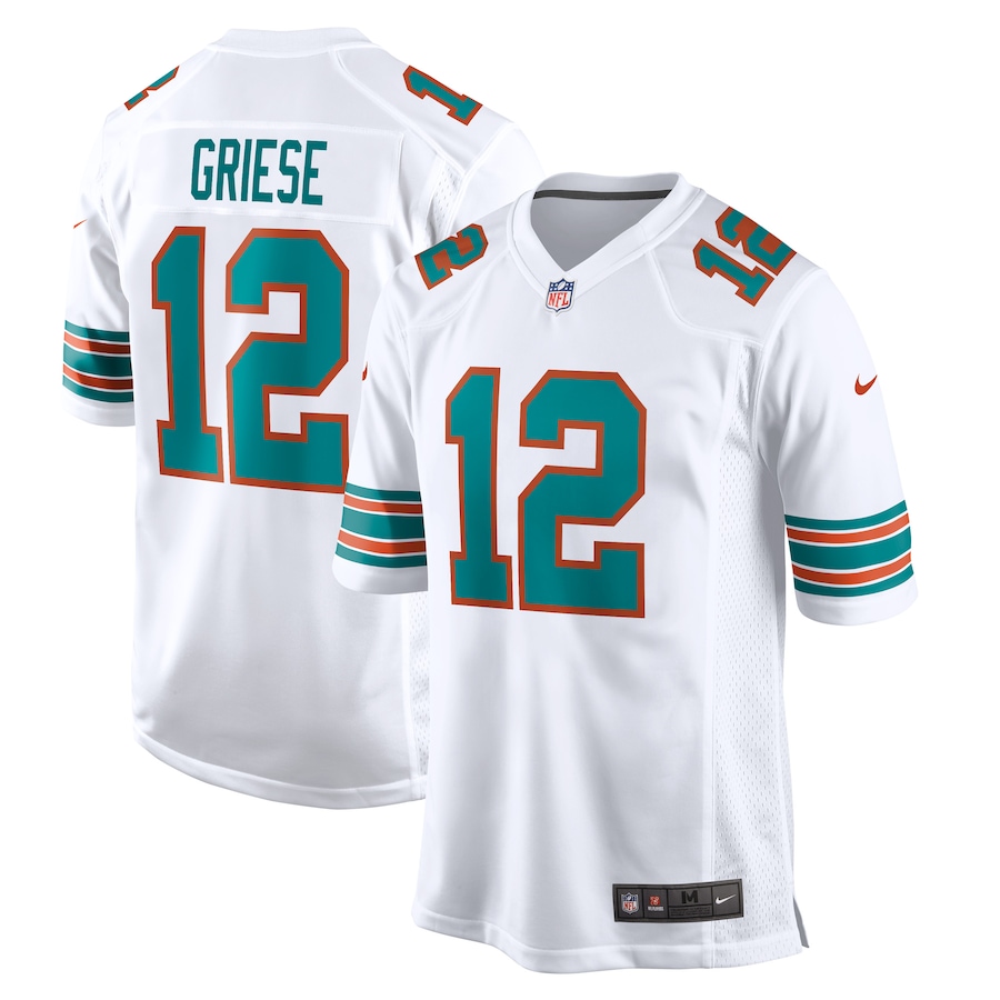 Bob Griese Miami Dolphins   Retired Player Jersey - White