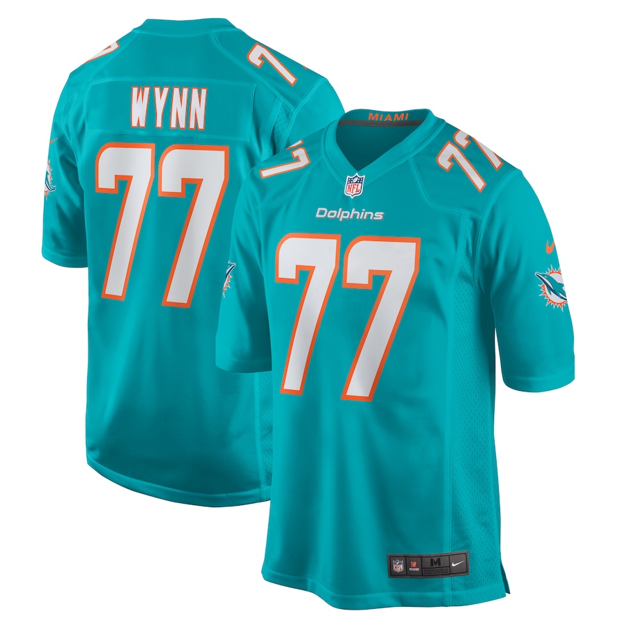 Isaiah Wynn Miami Dolphins    Game Jersey -  Aqua