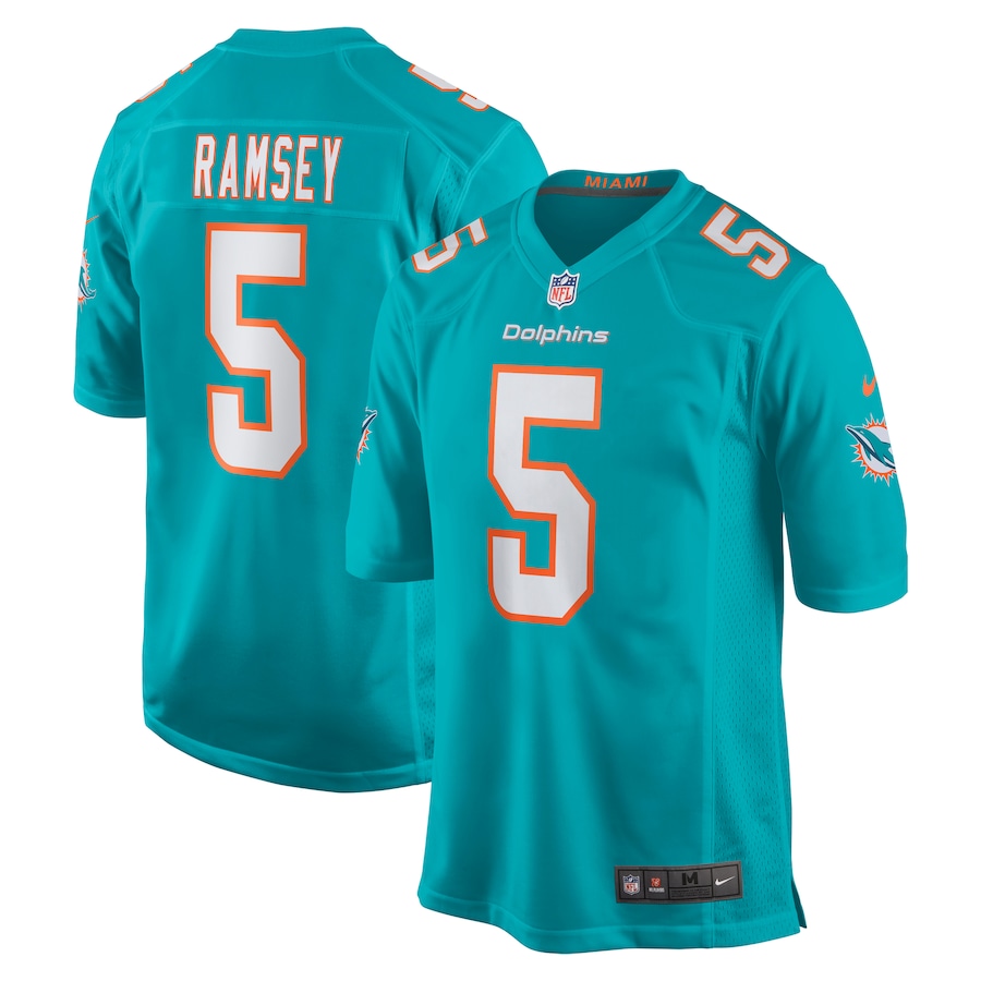 Jalen Ramsey Miami Dolphins   Team Color Game Jersey - Aqua