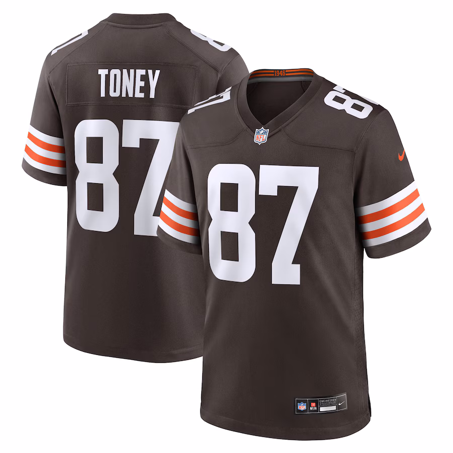 Kadarius Toney Cleveland Browns  Team Game Jersey -  Brown