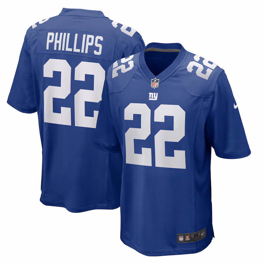 Dru Phillips New York Giants  Team Game Jersey -  Royal