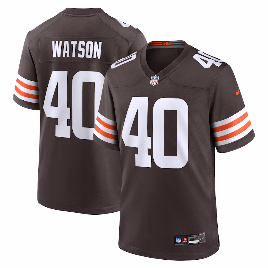Nathaniel Watson Cleveland Browns  Team Game Jersey -  Brown