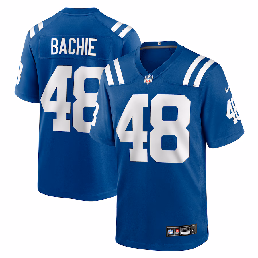 Joe Bachie Indianapolis Colts  Team Game Jersey -  Royal