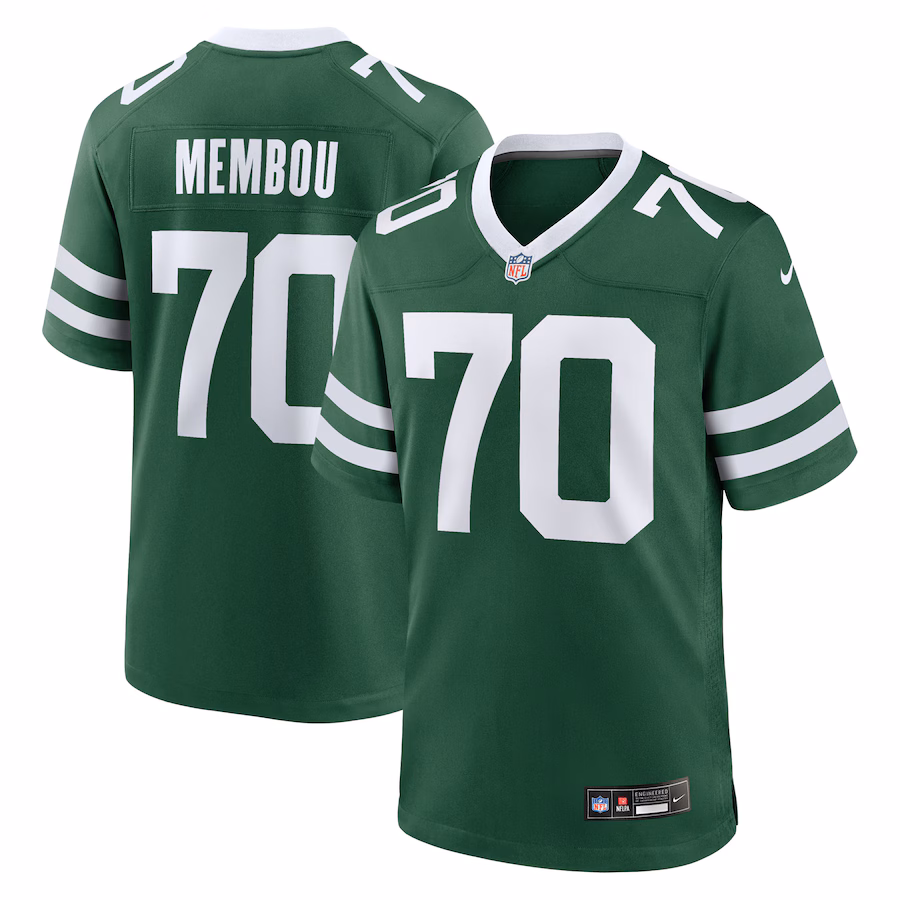 Armand Membou New York Jets   2025 NFL Draft First Round Pick Game Jersey - Legacy