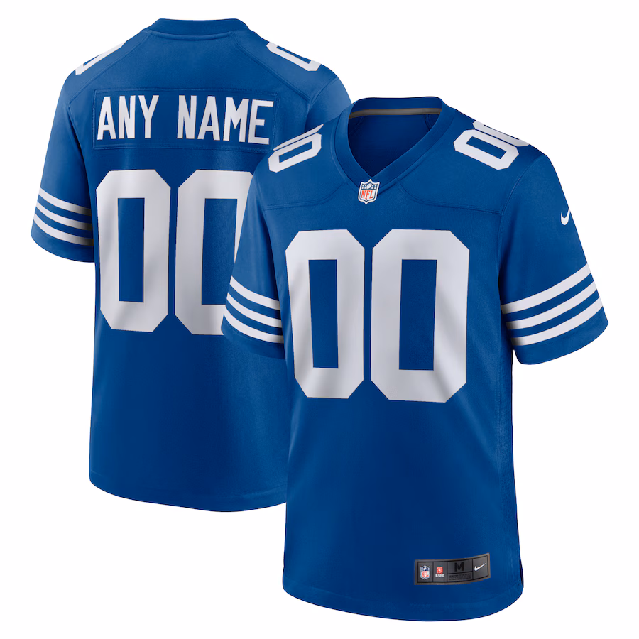 Indianapolis Colts   Alternate Custom Jersey - Royal
