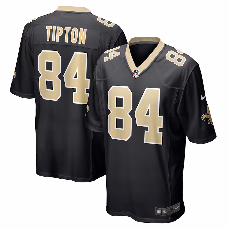 Mason Tipton New Orleans Saints    Game Jersey -  Black