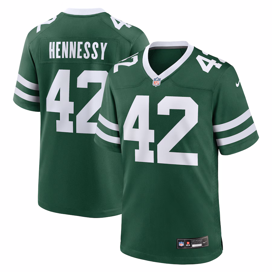 Thomas Hennessy New York Jets  Team Game Jersey - Legacy Green