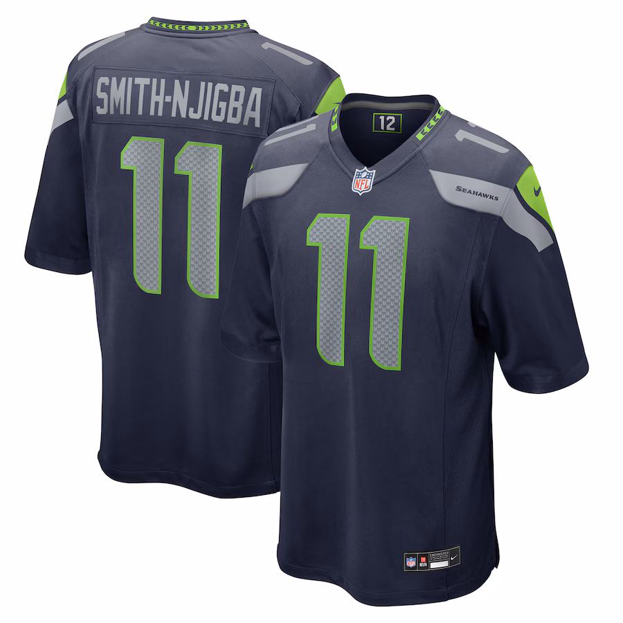 Jaxon Smith-Njigba Seattle Seahawks   Game Jersey -  College Navy