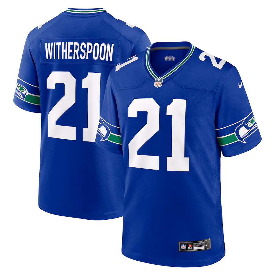 Devon Witherspoon Seattle Seahawks   Throwback Player Game Jersey - Royal
